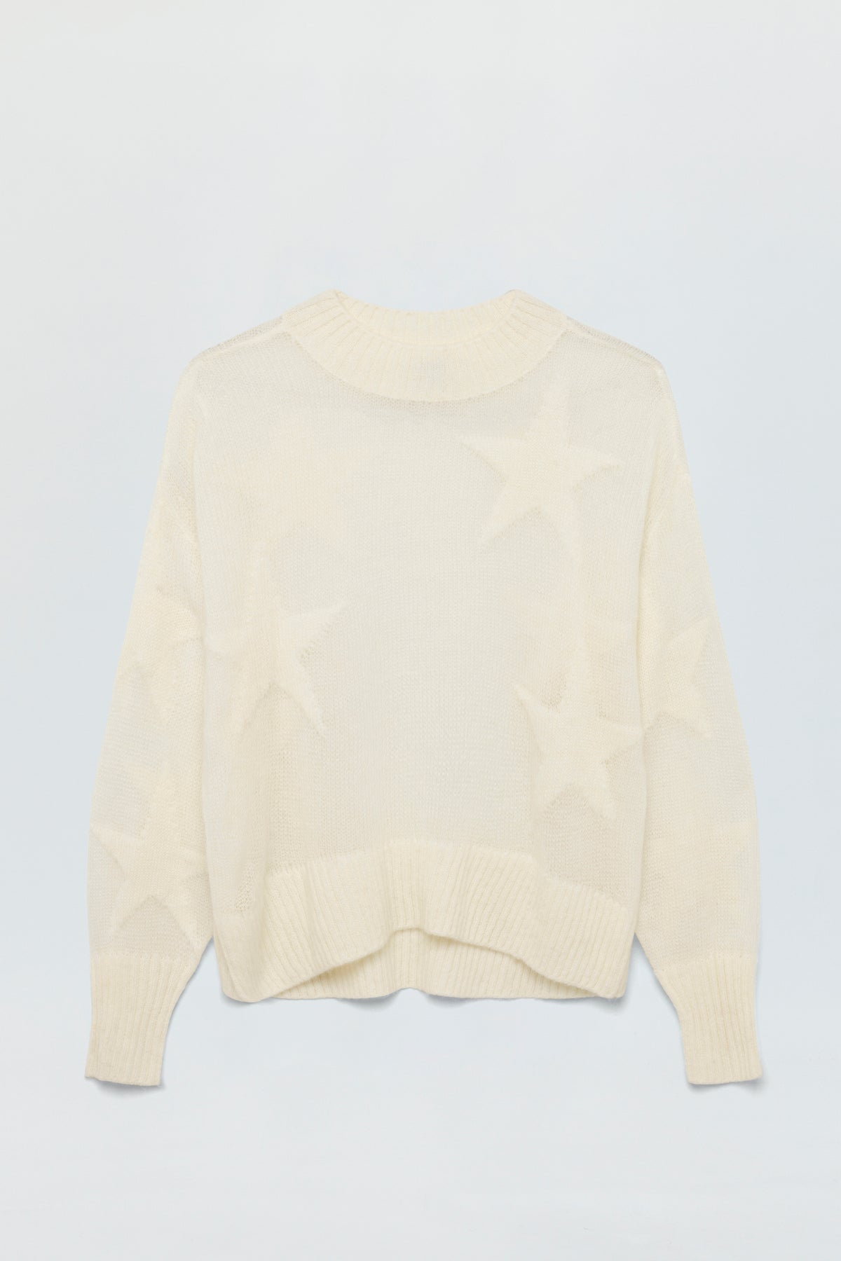 Joslyn Sheer Sweater - Ivory Star