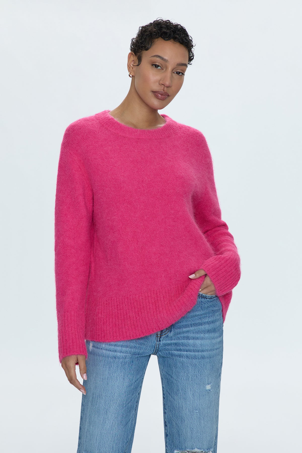 Ivy Sweater - Hot Pink