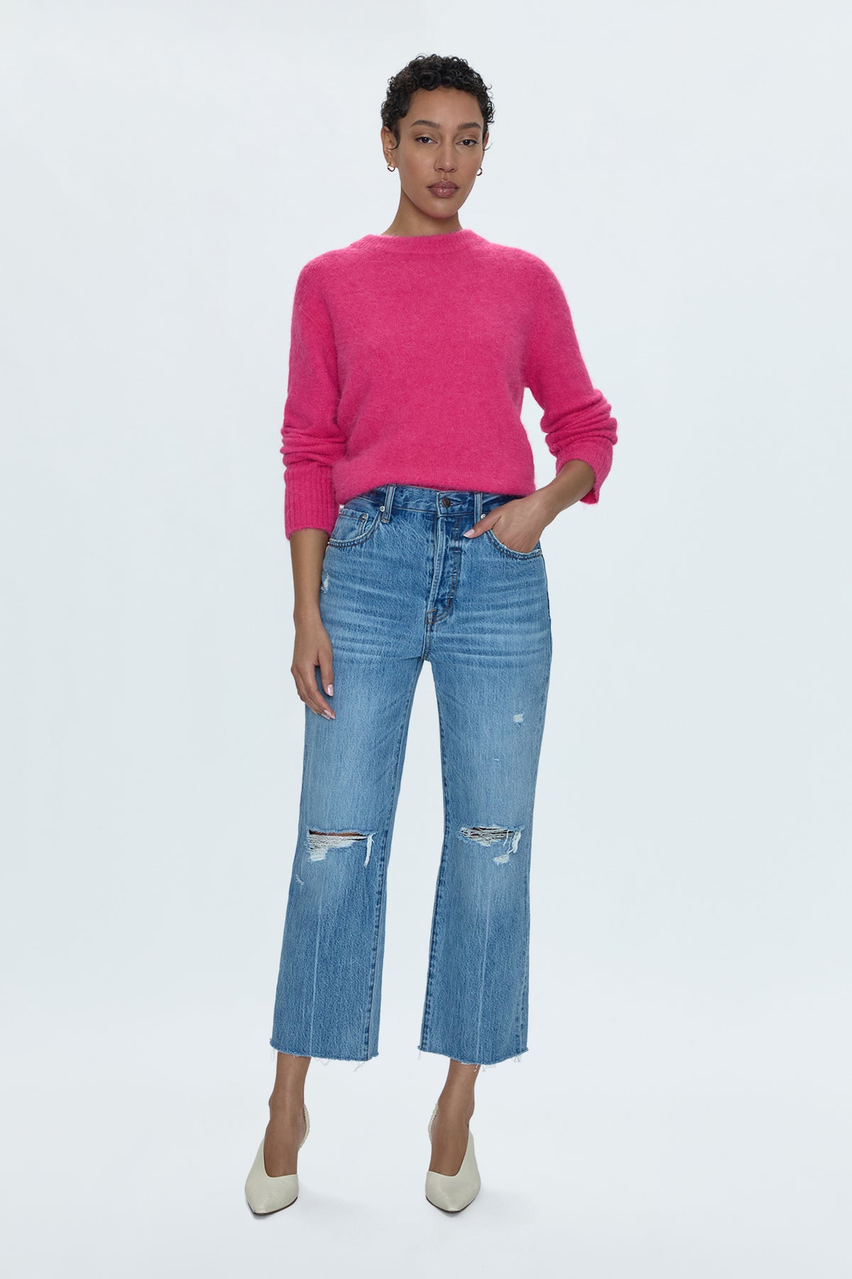 Ivy Sweater - Hot Pink