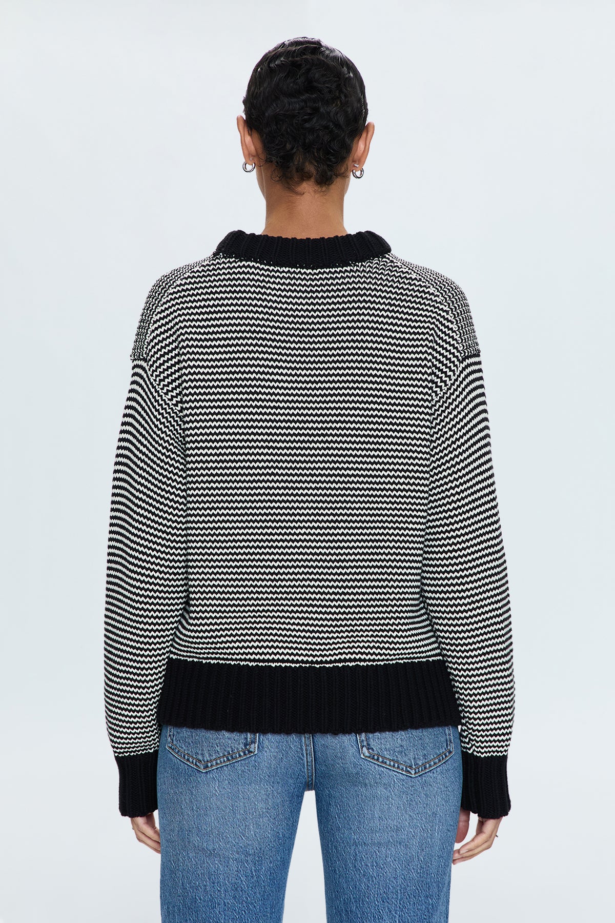 Jadine Sweater - Midnight Stripe