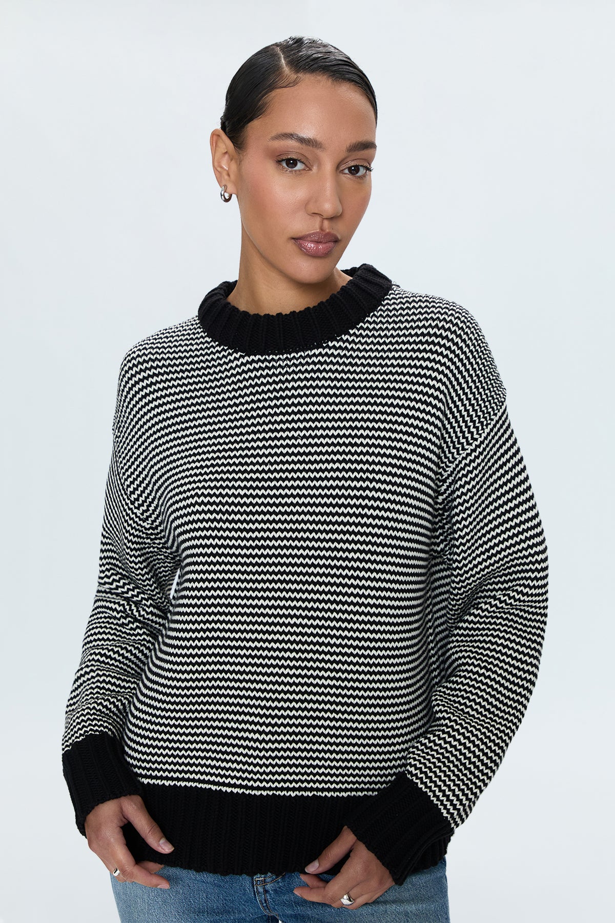 Jadine Sweater - Midnight Stripe