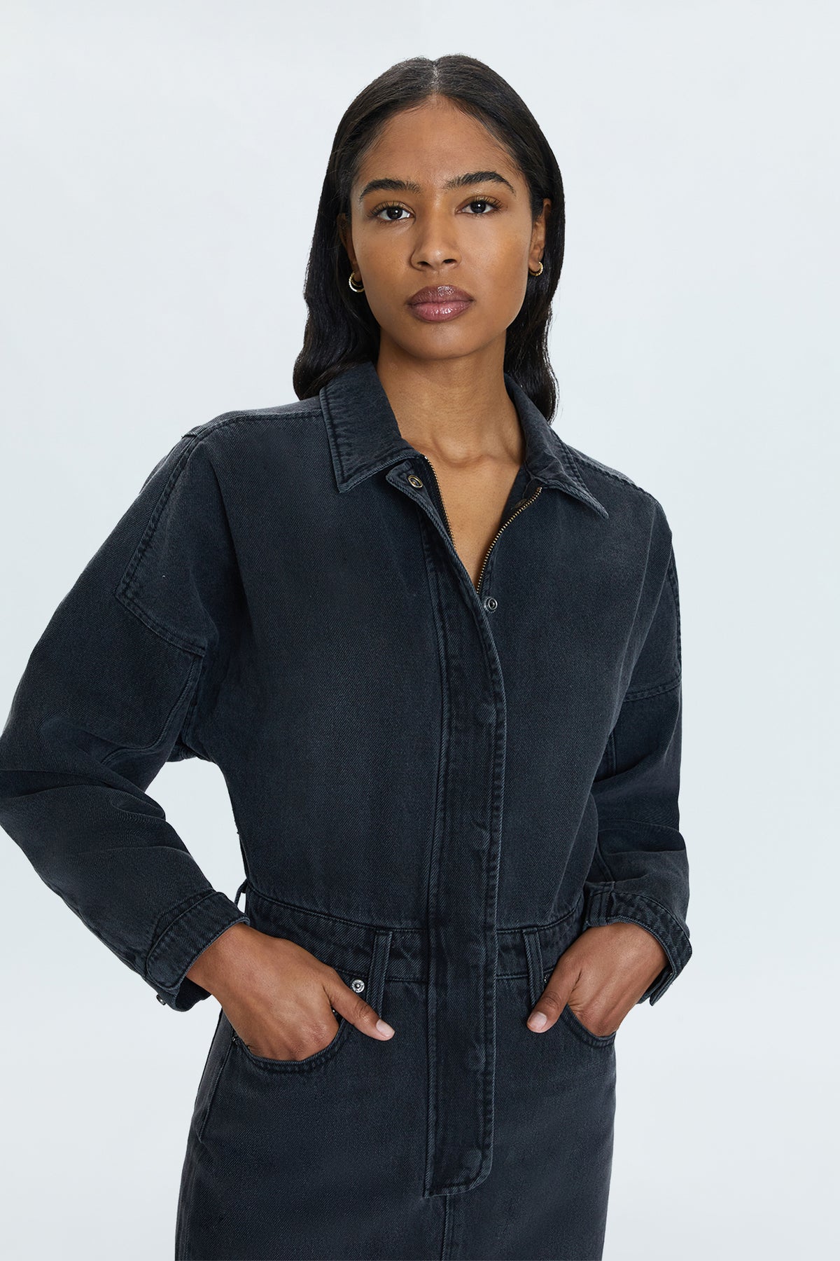 Tess Denim Midi Dress - Coupe