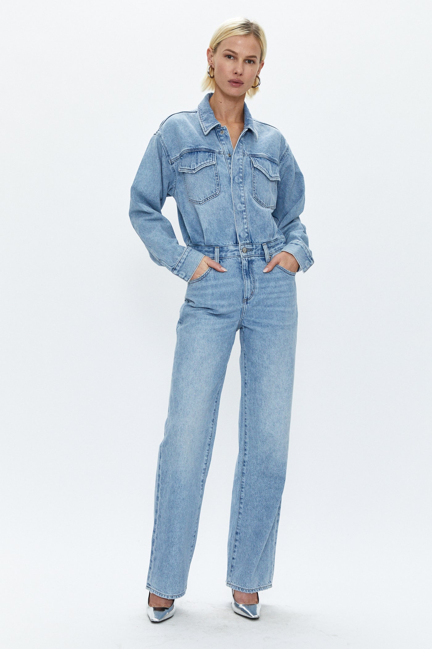 Buy Fashionoliq Women Ladies Baggy Denim Jeans Jumpsuit Full Length Trouser  Dungaree Playsuit (Large) Blue at Amazon.in