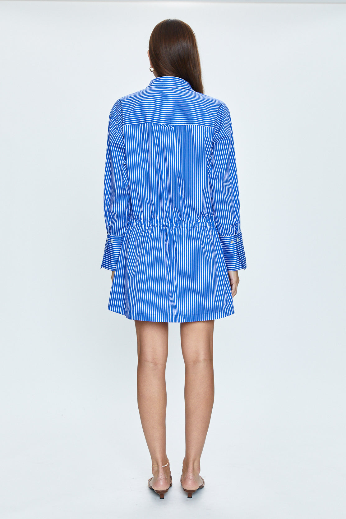 Lucinda Dress - Ultramarine Stripe