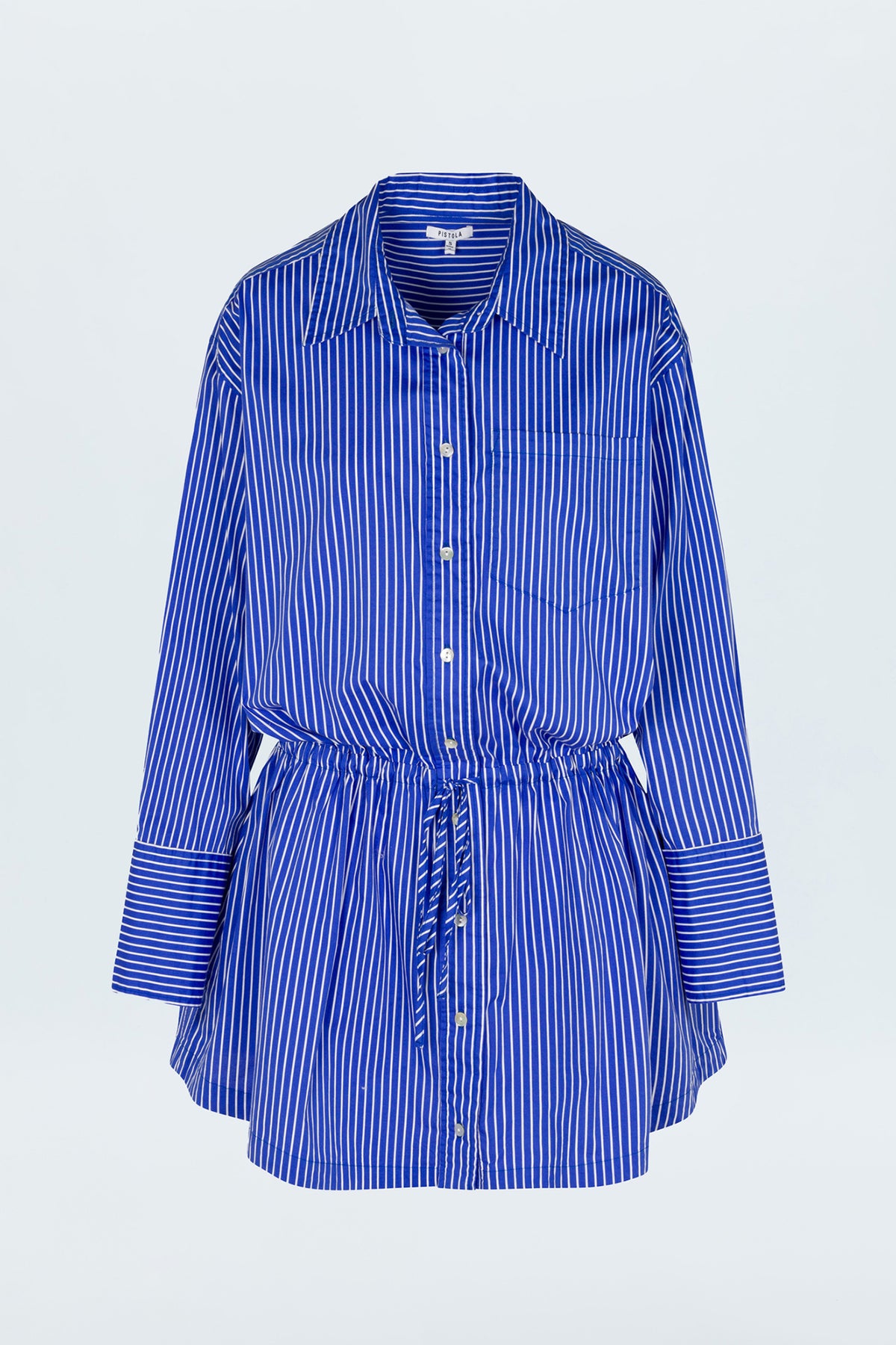 Lucinda Dress - Ultramarine Stripe