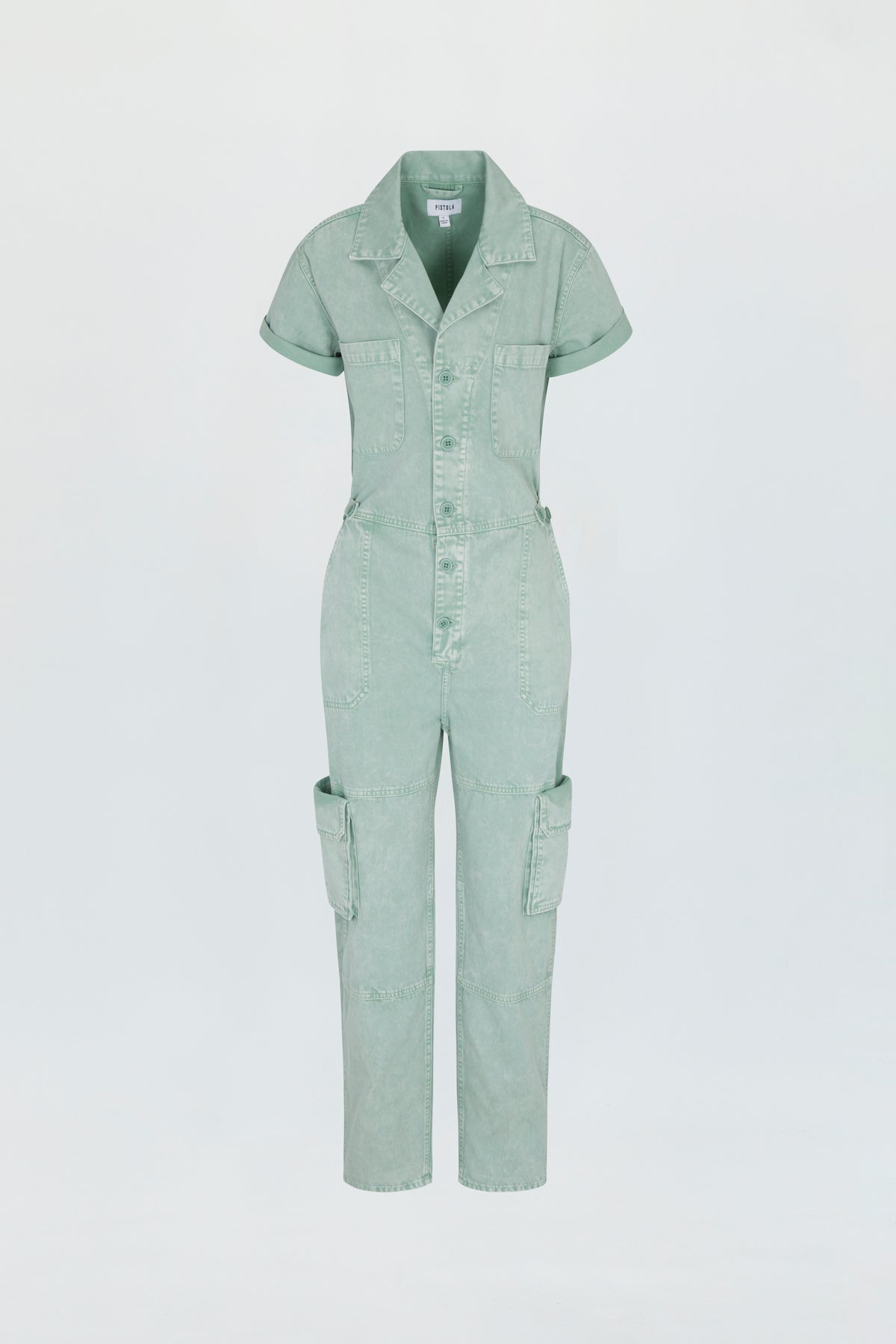 Grover Cargo Jumpsuit - Aloe Snow