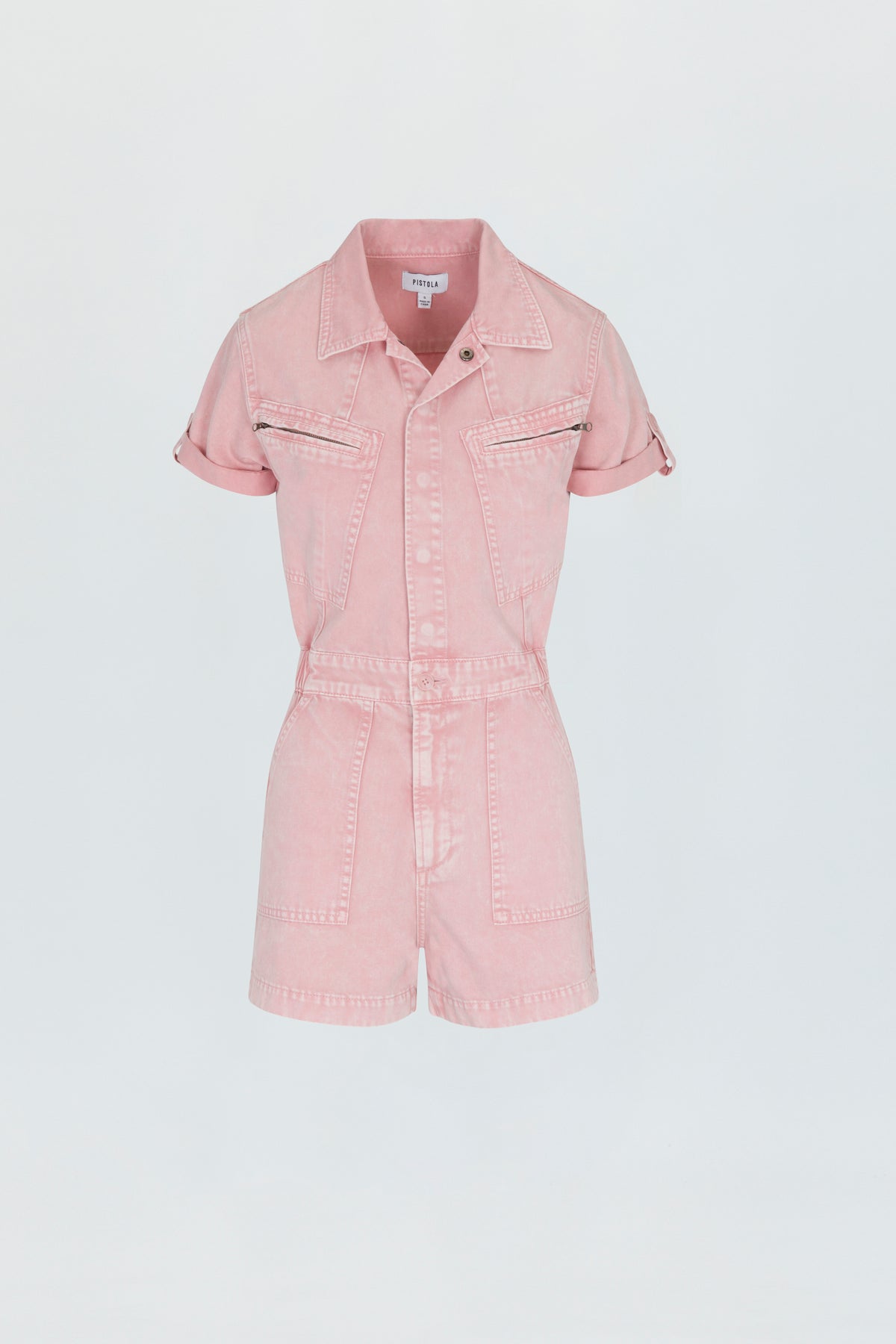 Campbell Romper - Rose Quartz