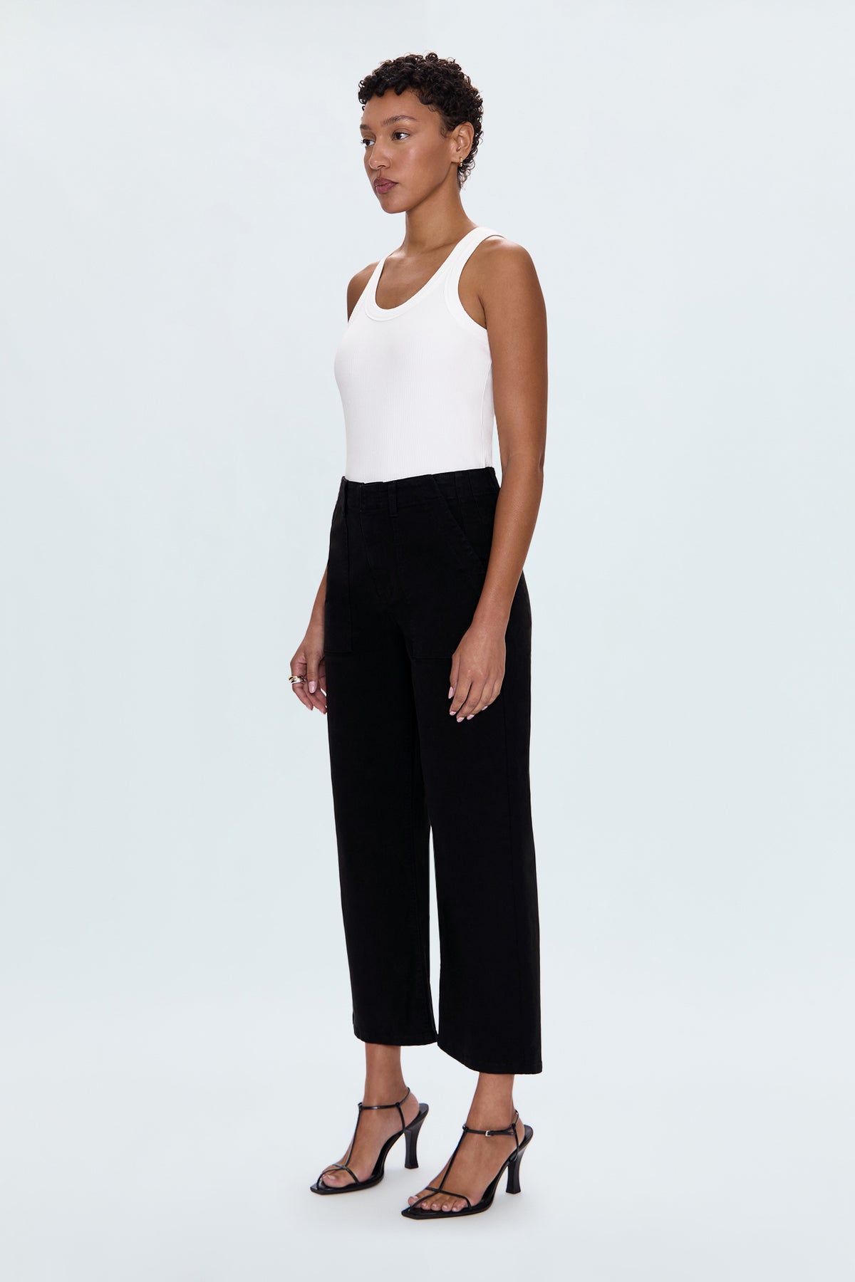 Sophia Wide Leg Pant - Black