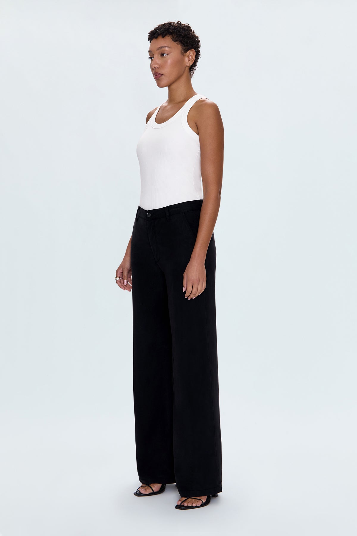 Jadyn Low Slung Palazzo - Fade to Black