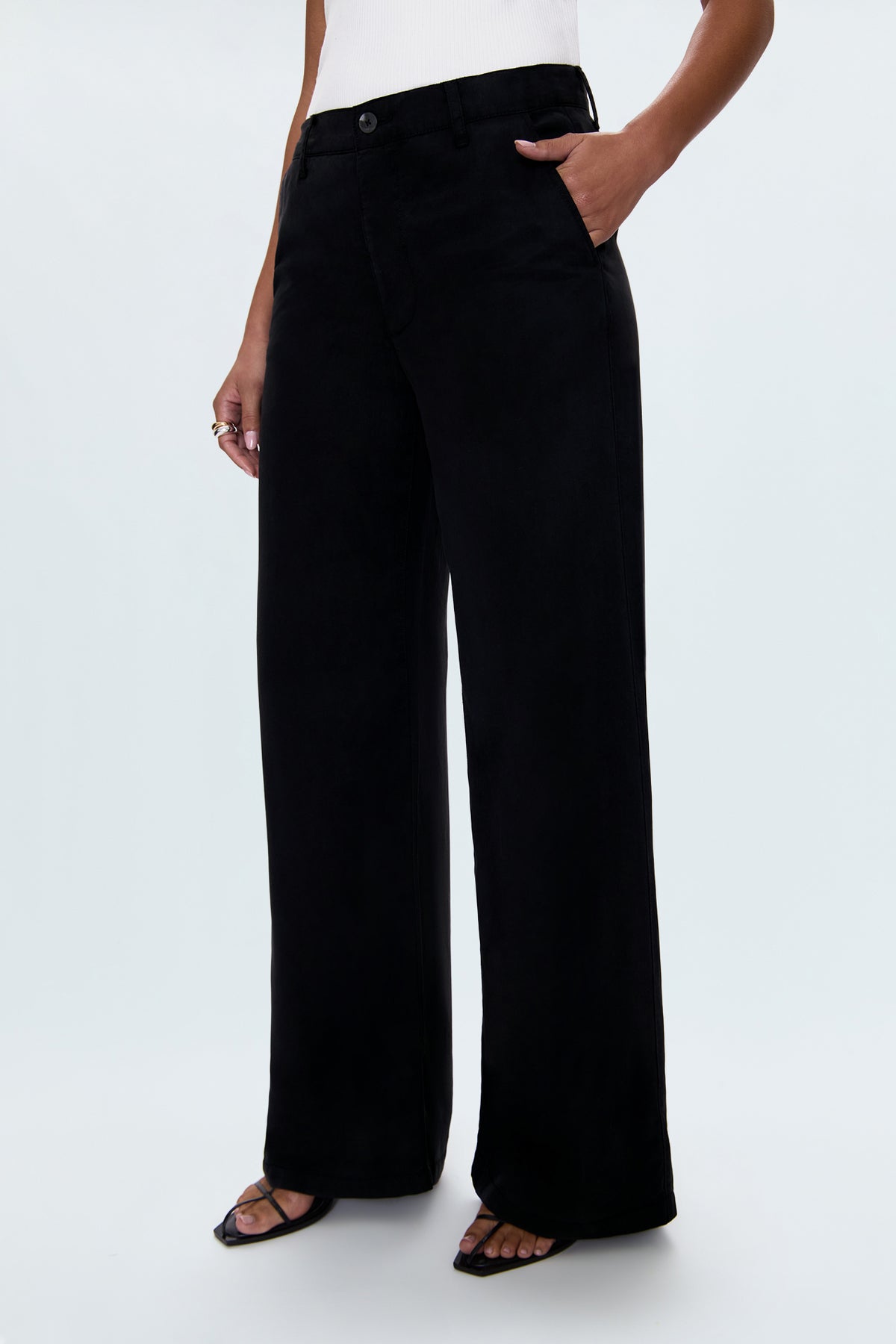 Jadyn Low Slung Palazzo - Fade to Black