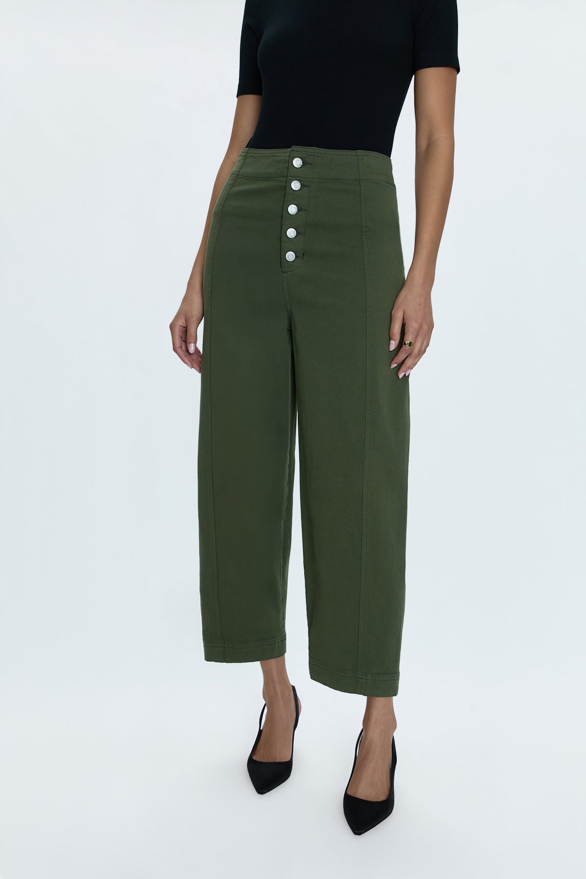 Suki Barrel Leg Trouser - Admiral