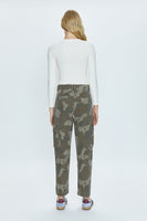 Addie High Rise Trouser - Camo