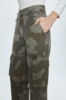 Addie High Rise Trouser - Camo