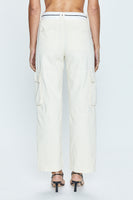 Addie High Rise Trouser - Eggshell