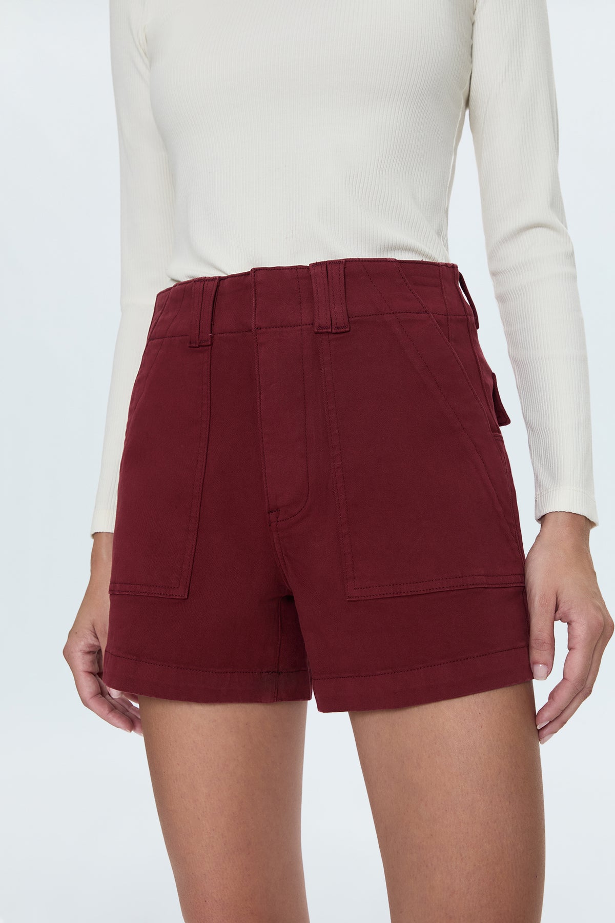 Marissa High Rise Utility Short - Sangria