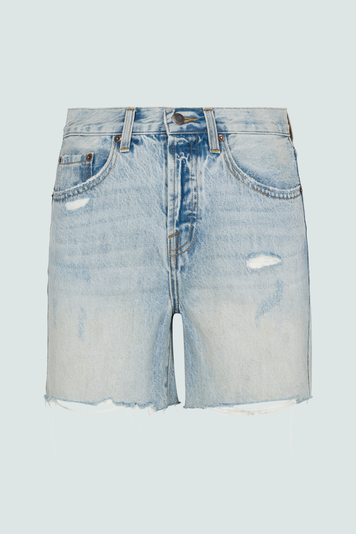 Devin High Rise Mom Cut Off - St Tropez (TC)