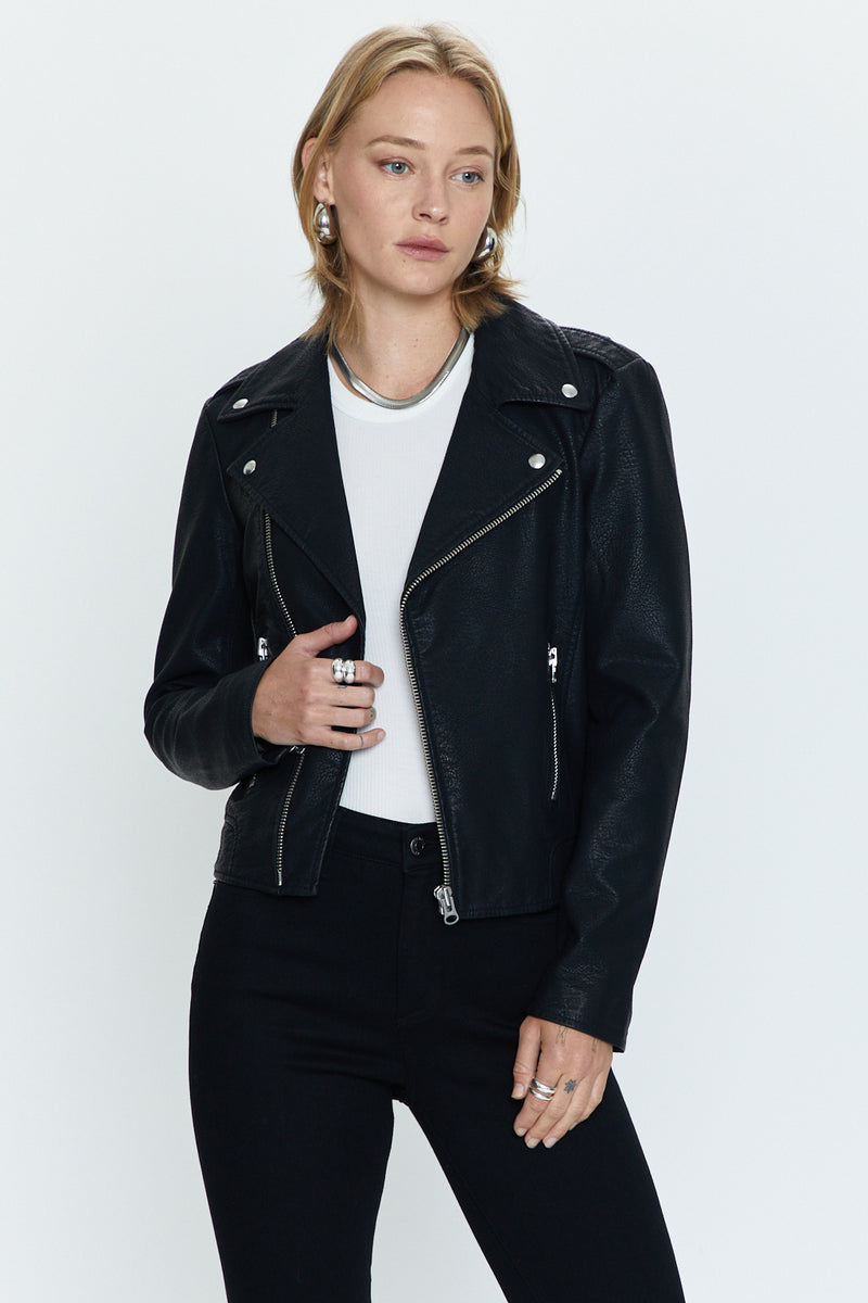 Nicolette Moto Jacket - Noir – Pistola Denim