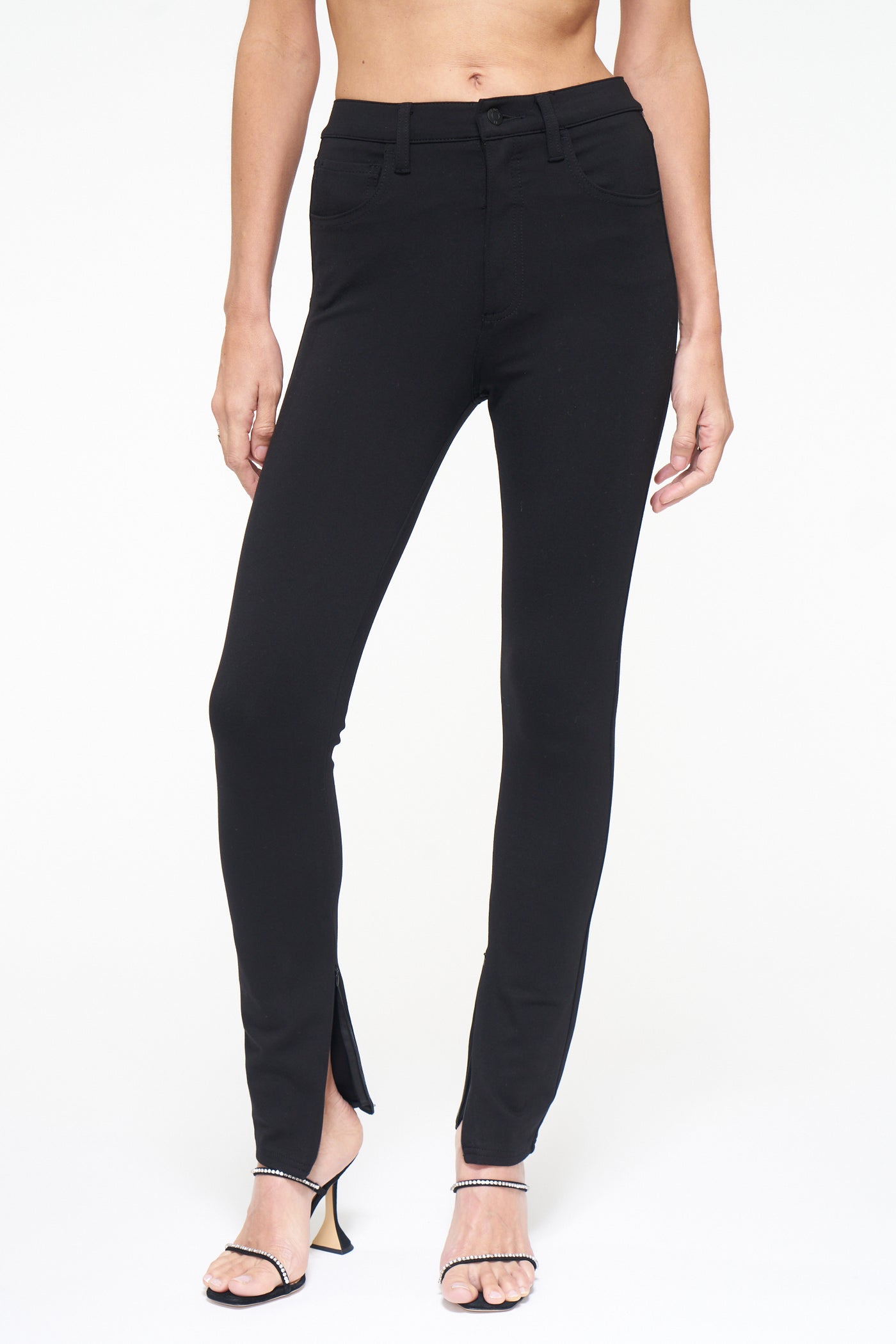 PISTOLA KENDALL HIGH RISE SKINNY SCUBA PANTS W/ ZIPPERS NIGHT OUT