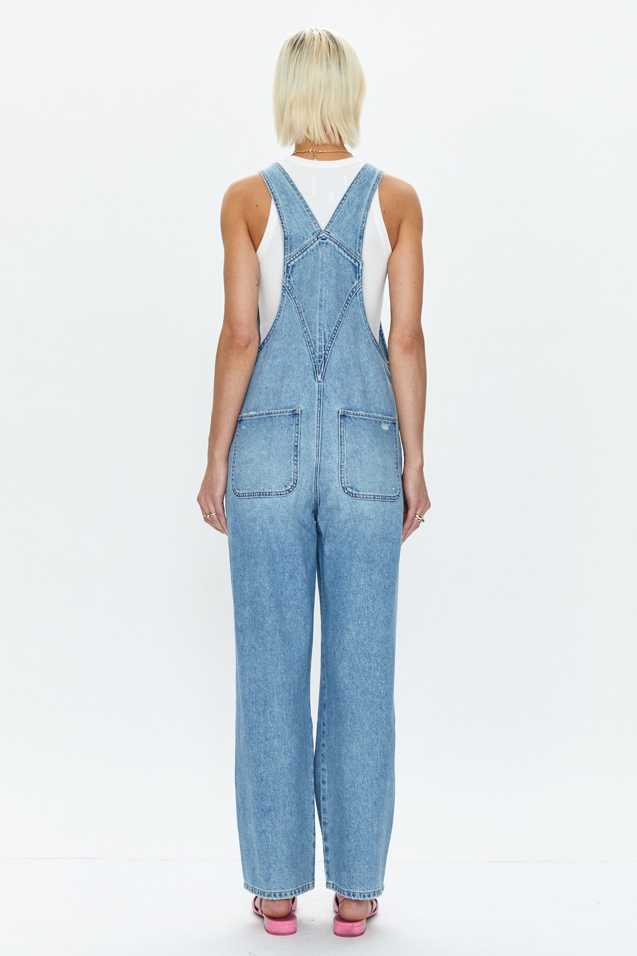 Relaxed Denim Overalls Clothing in BRIGHT MEDIUM WASH - Get great deals at  JustFab